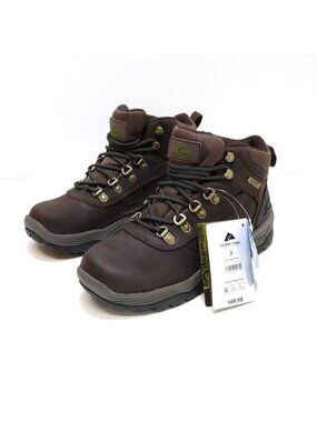 Ozark Trail Free Edge Hiker Boots Leather Waterproof Ergonomic Footbed Men 7 NIB